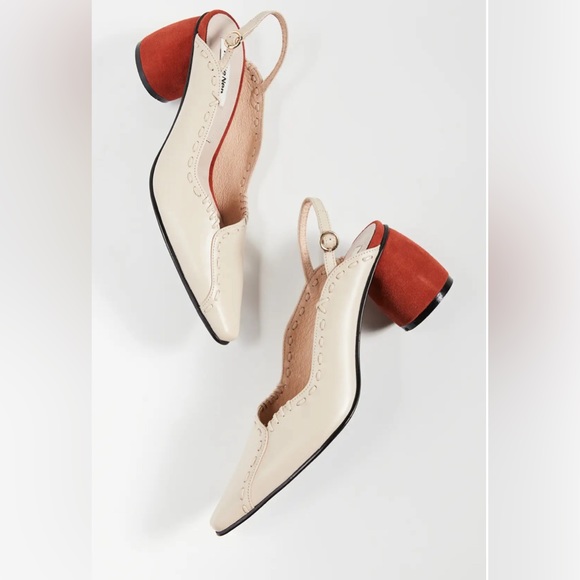 Reike Nen Tan Leather Slingback Mules Size 40/US 9.5 Heel Height 2.5” - Picture 2 of 16